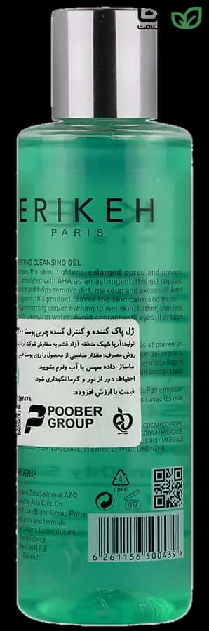 تصویر ژل کنترل کننده چربی و جوش اریکه 150 میلی لیتر