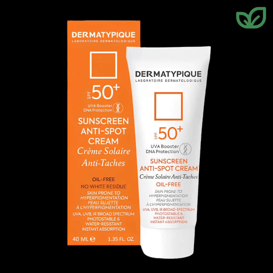 تصویر ضدآفتاب درماتیپیک SPF50 روشن کننده و ضدلک بی رنگ 50 میلی لیتر
