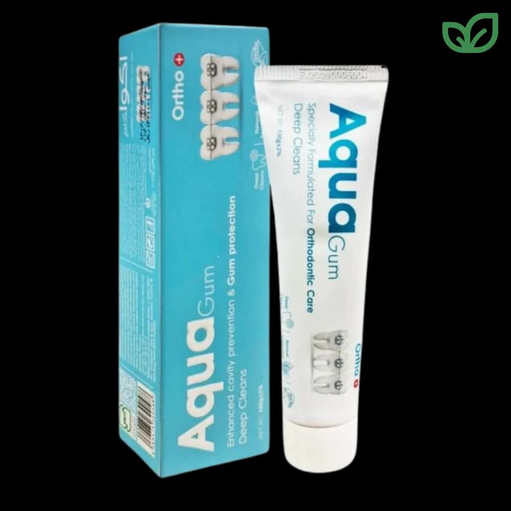خمیر دندان AquaGum Deep Cleans Orthodontic Care وزن 100 گرم مخصوص براکت