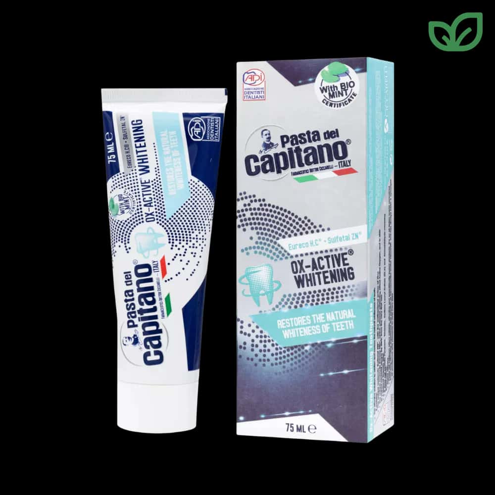 خمیر دندان Pasta del Capitano Ox-Active Whitening حجم 75 میلی‌لیتر حاوی اکسیژن فعال