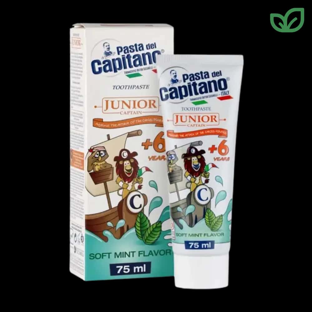 خمیر دندان Pasta del Capitano Junior +6 Soft Mint حجم 75 میلی‌لیتر