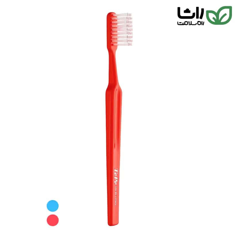 مسواک TePe Denture Brush با الیاف بلند و مقاوم برای پاکسازی دندان مصنوعی