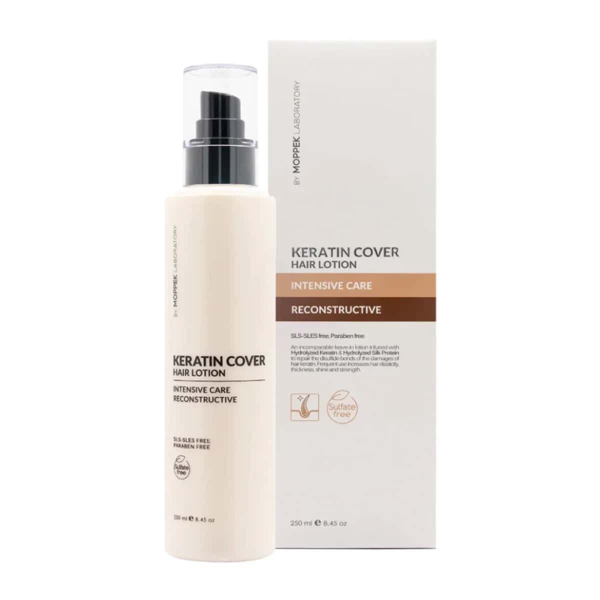 لوسیون موی بدون آبکشی موپک Keratin Cover