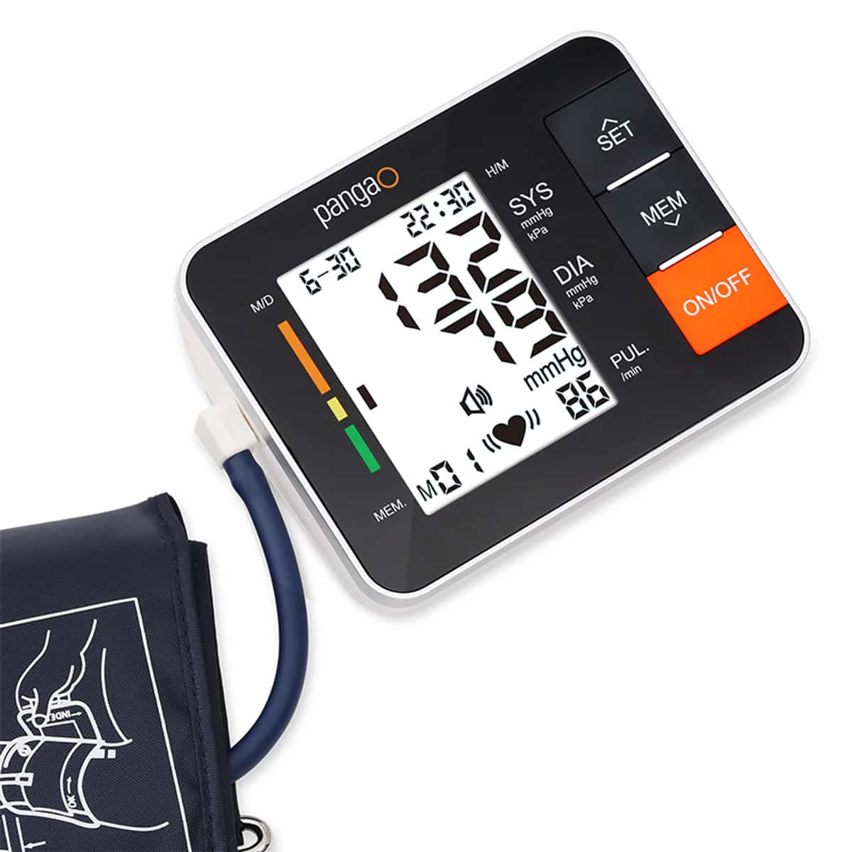 فشارسنج دیجیتال بازویی پانگائو PG-800B11 سخنگو با کاف بازویی