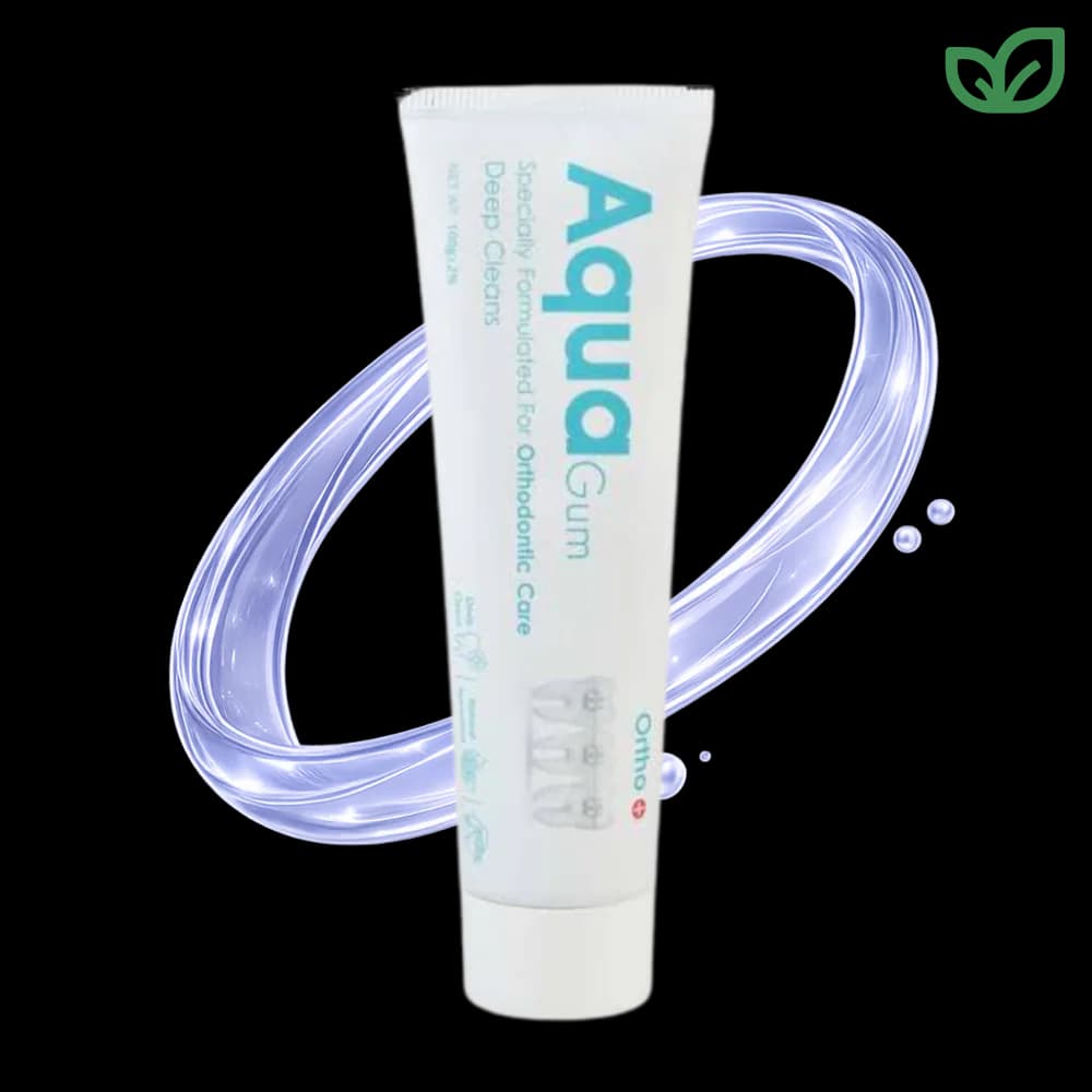 خمیر دندان AquaGum Deep Cleans Orthodontic Care وزن 100 گرم مخصوص براکت