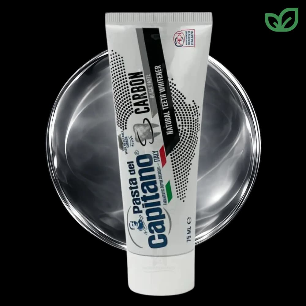 خمیر دندان Pasta del Capitano Active Charcoal حجم 75 میلی‌لیتر حاوی زغال فعال گیاهی