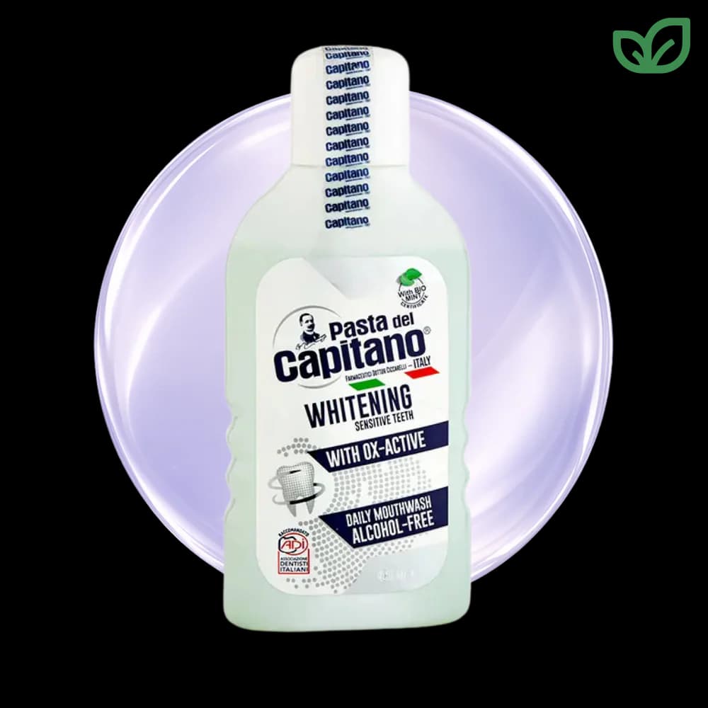 دهان‌شویه Pasta del Capitano Whitening حجم 400 میلی‌لیتر مناسب دندان‌های حساس