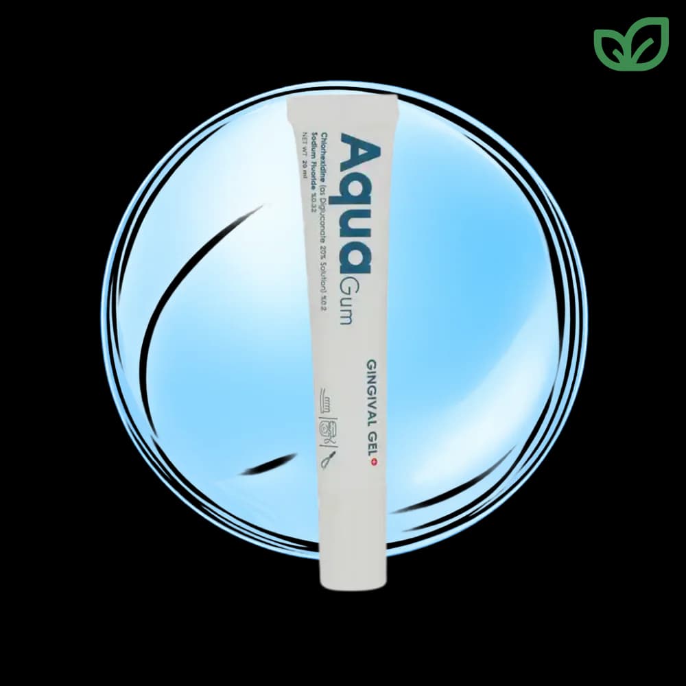ژل لثه AquaGum Gingival Gel حجم 20 میلی‌لیتر حاوی کلرهگزیدین و فلوراید