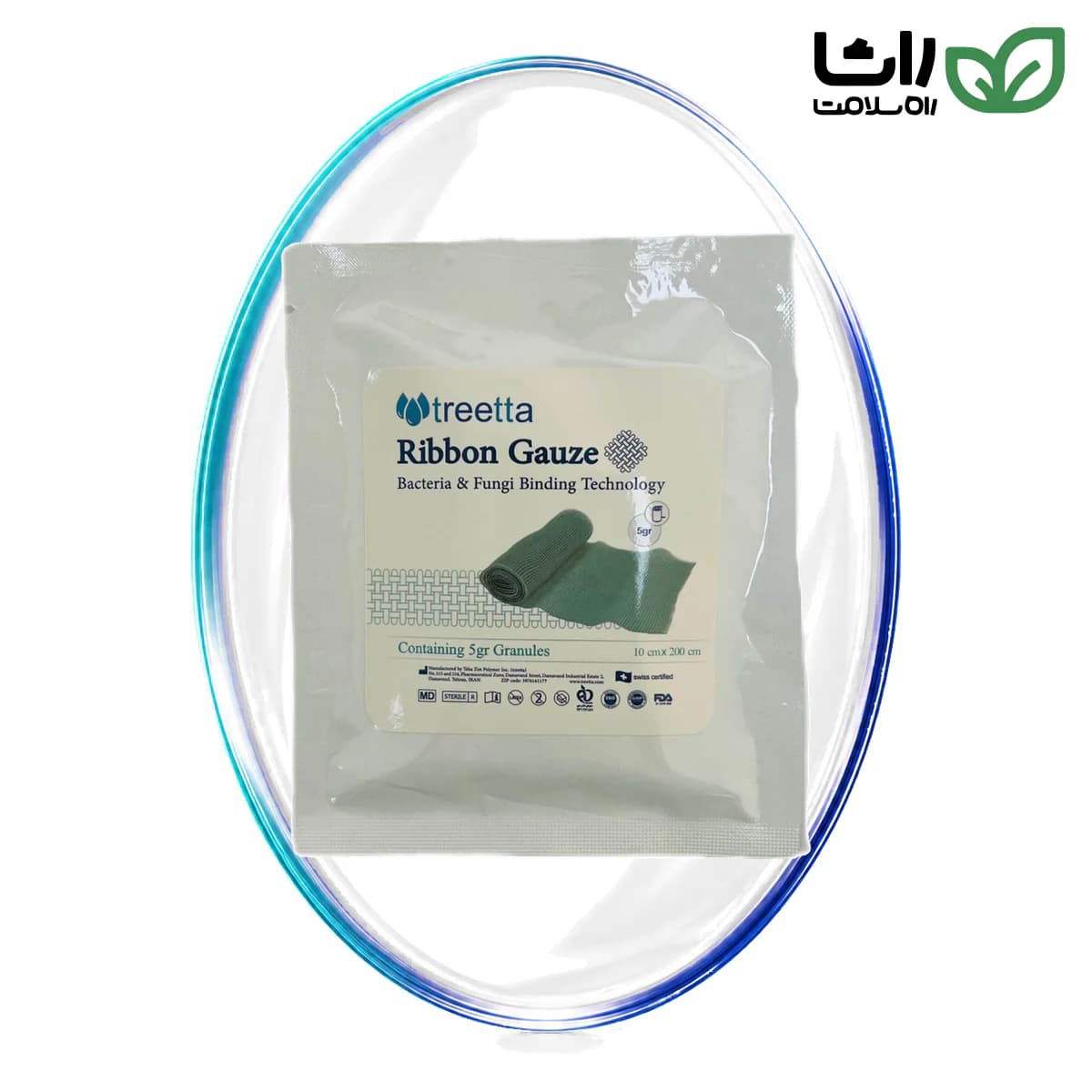 پانسمان ریبون گاز تریتا Ribbon Gauze سایز 10×200 سانتی‌متر
