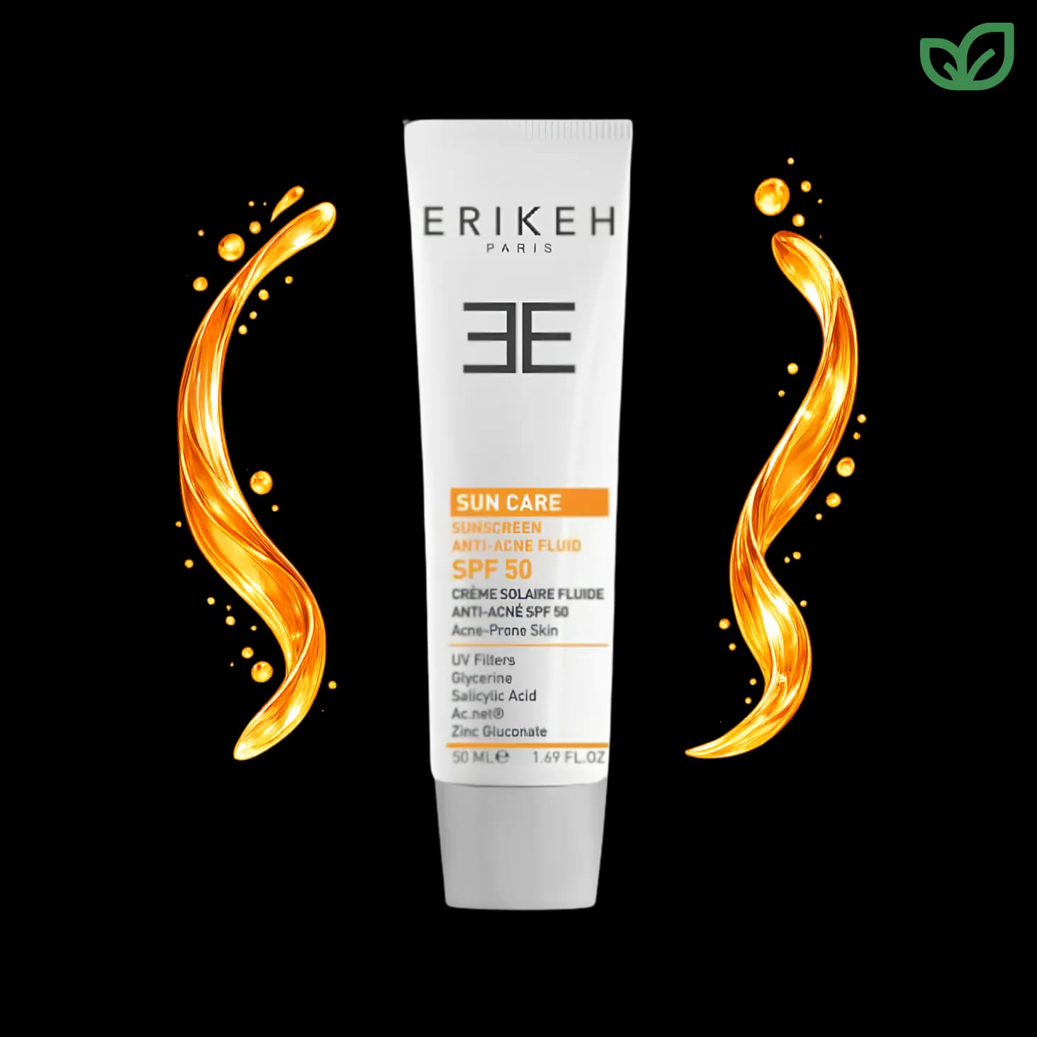 تصویر ضدآفتاب ضدلک اریکه SPF50 بی رنگ 50 میلی لیتر