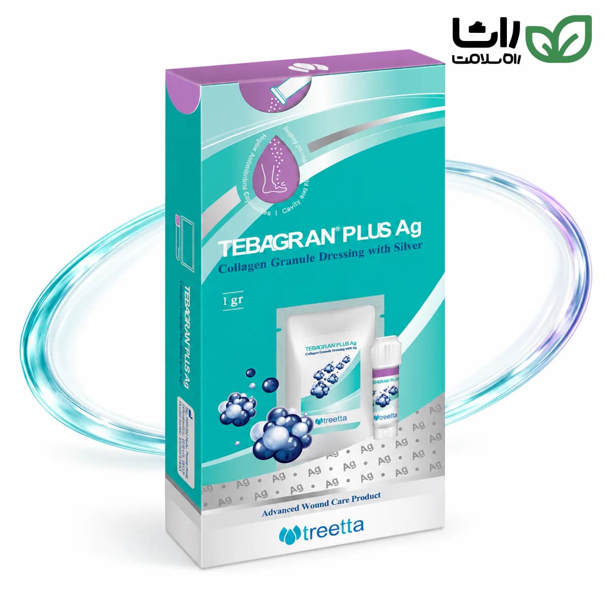 ساشه پانسمان طباگران پلاس نقره تریتا وزن یک گرم
