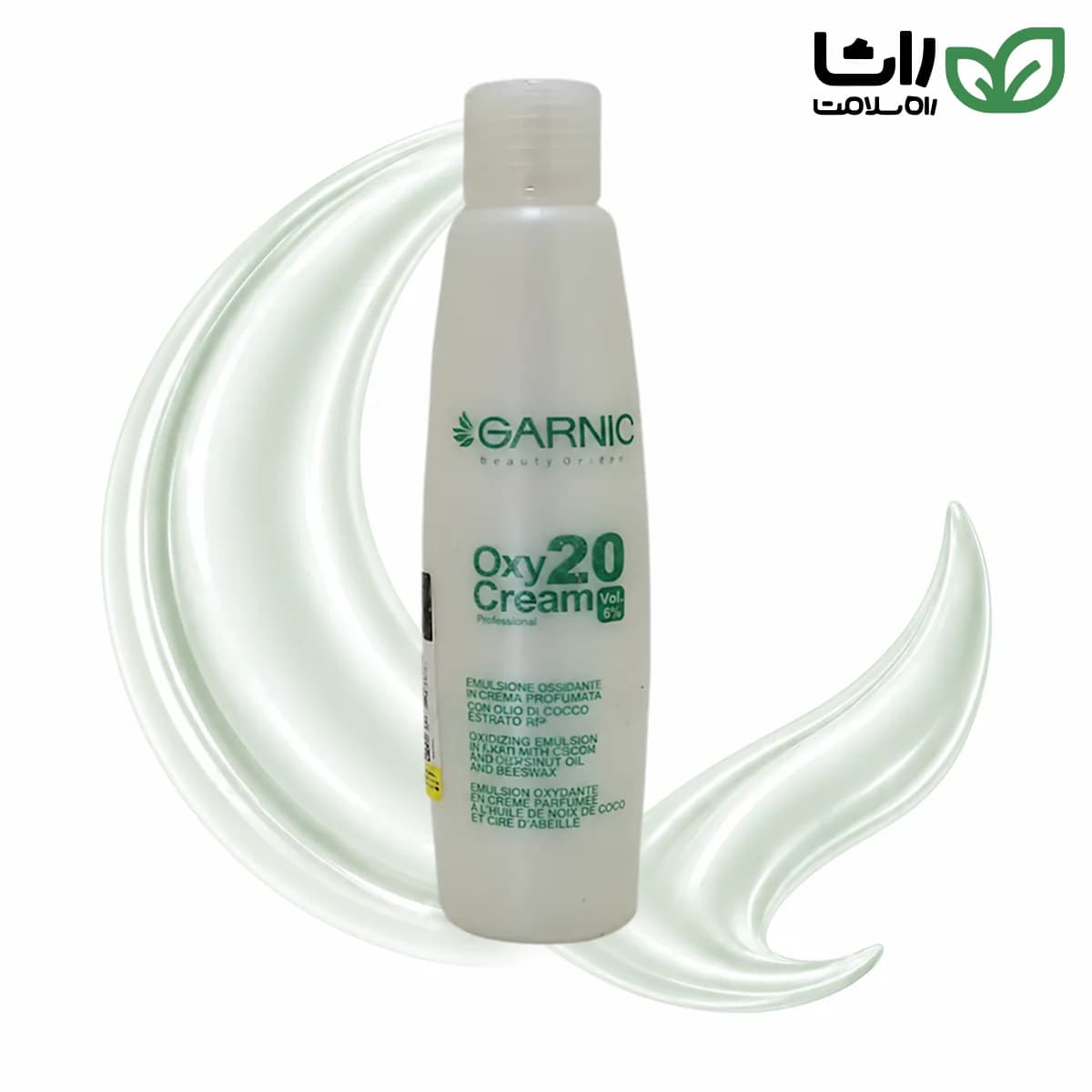 بطری کرم اکسیدان ۶ درصد گارنیک حجم ۱۸۰ میلی‌لیتر