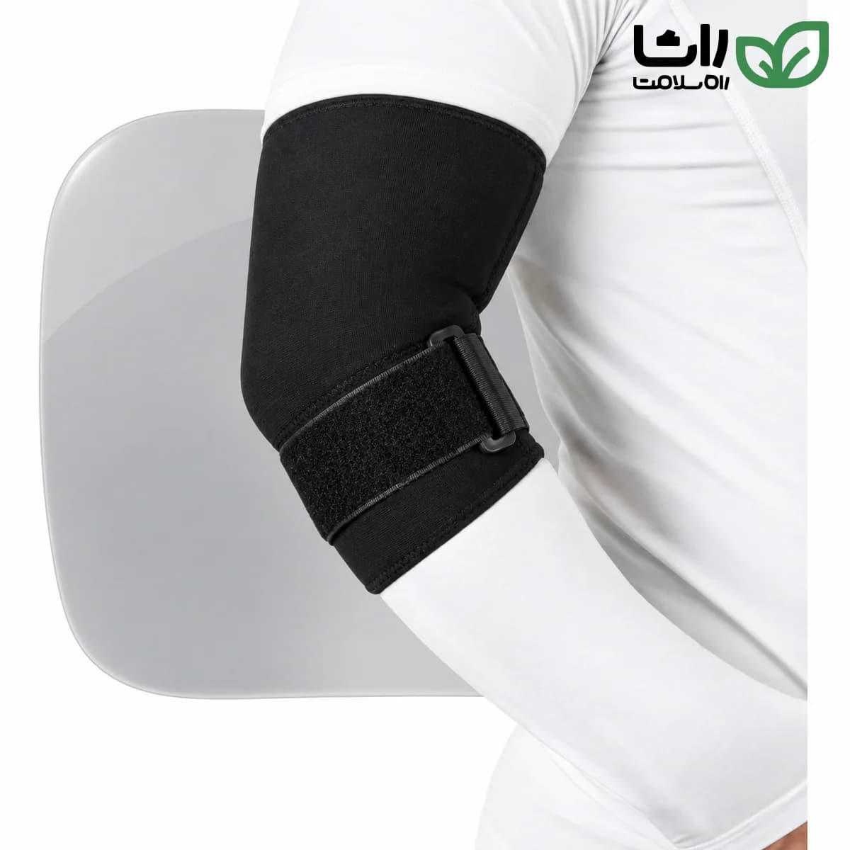 آرنج‌بند طبی نئوپرن با استرپ سگال