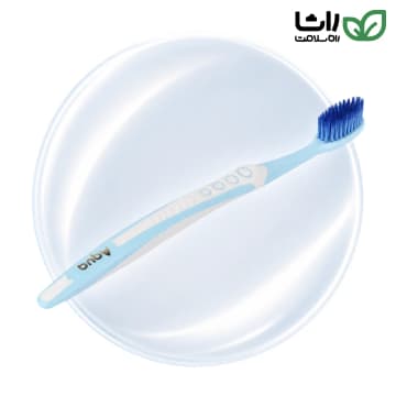 بسته مسواک نرم آکواگام مدل آی‌کیو همراه درپوش سر