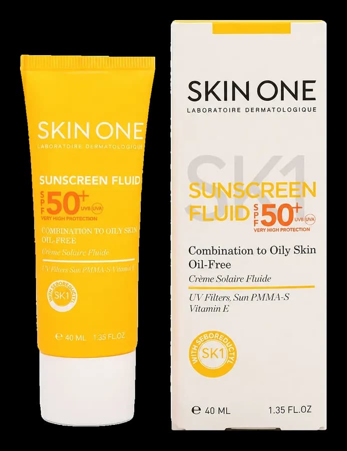 فلوئید ضدآفتاب بی رنگ SPF50+ اسکین وان